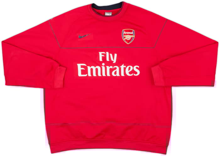 2008-09 Arsenal Nike Sweat Top - 8/10 - (XL)