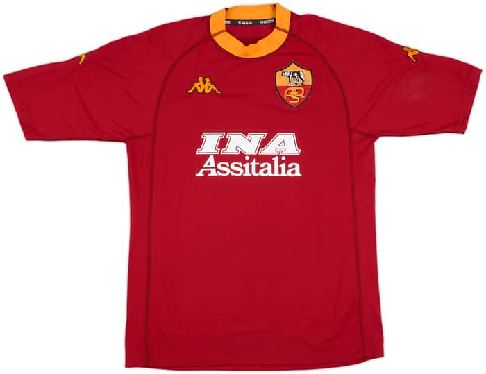 2000-01 Roma Home Shirt Totti #10 - 8/10 - (XL)