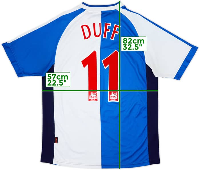 2000-02 Blackburn Home Shirt Duff #11 - 7/10 - (L)