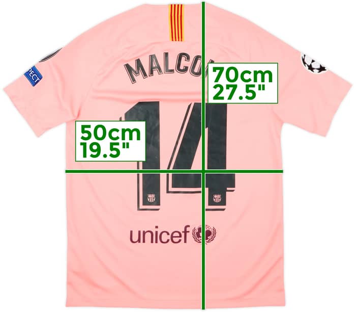 2018-19 Barcelona Third Shirt Malcolm #14 - 8/10 - (M)