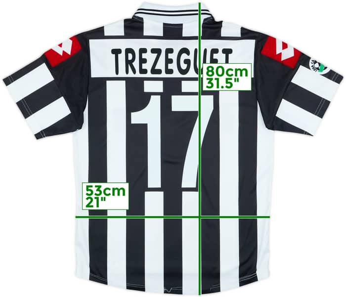 2001-02 Juventus Home Shirt Trezeguet #17 - 7/10 - (M)