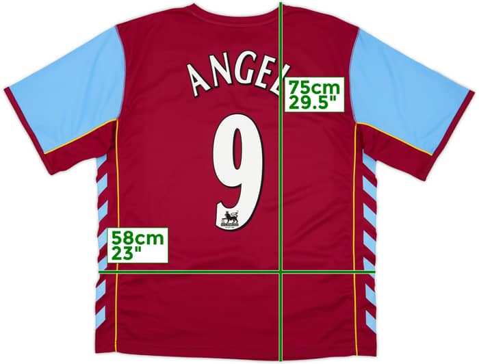 2005-06 Aston Villa Home Shirt Angel #9 - 9/10 - (XL)
