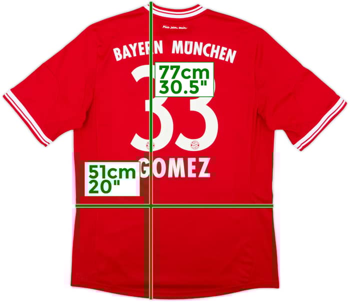 2013-14 Bayern Munich Home Shirt Gomez #33 - 6/10 - (L)