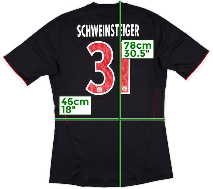 2011-12 Bayern Munich Third Shirt Schweinsteiger #31 - 6/10 - (M)