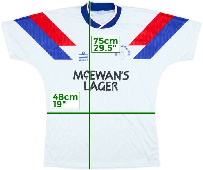 1990-92 Rangers Away Shirt - 6/10 - (M)