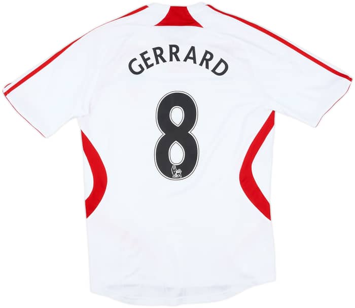 2007-08 Liverpool Away Shirt Gerrard #8 - 6/10 - (S)