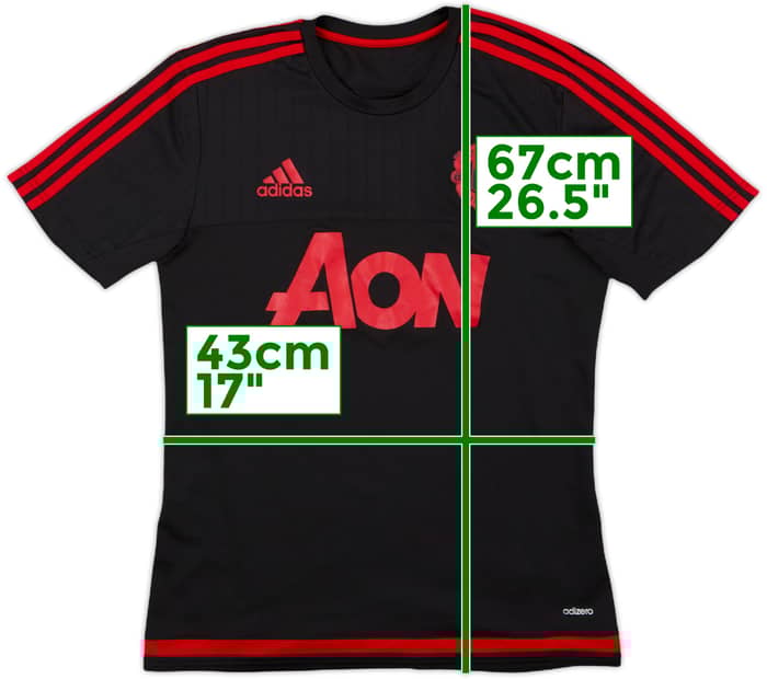 2015-16 Manchester United adidas Training Shirt - 8/10 - (M)