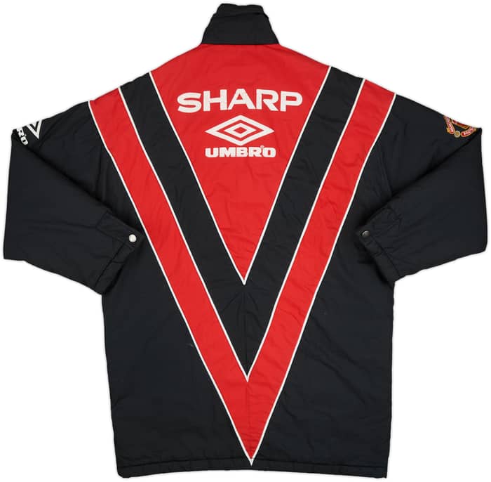 1992-93 Manchester United Umbro Padded Bench Coat - 7/10 - (L)