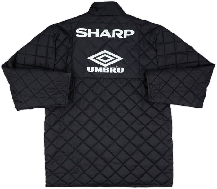 1998-00 Manchester United Umbro Quilted Jacket - 8/10 - (L)