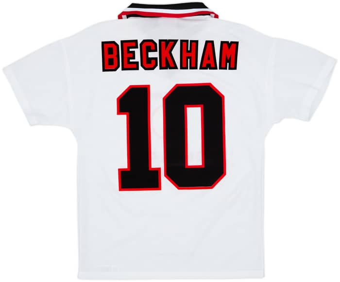 1996-97 Manchester United Away Shirt Beckham #10 - 10/10 - (Y)