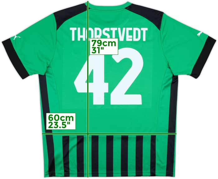 2022-23 Sassuolo Home Shirt Thorstvedt #42 - 10/10 - (XL)