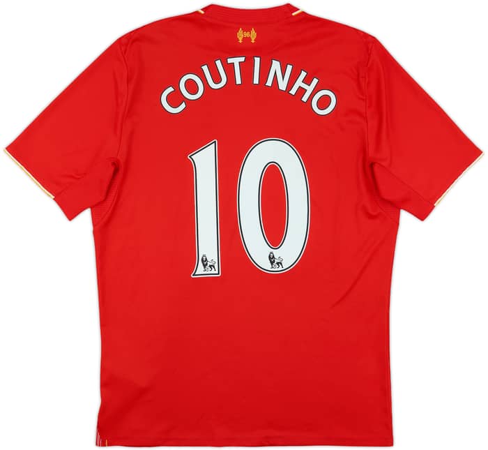 2015-16 Liverpool Home Shirt Coutinho #10 - 5/10 - (M)
