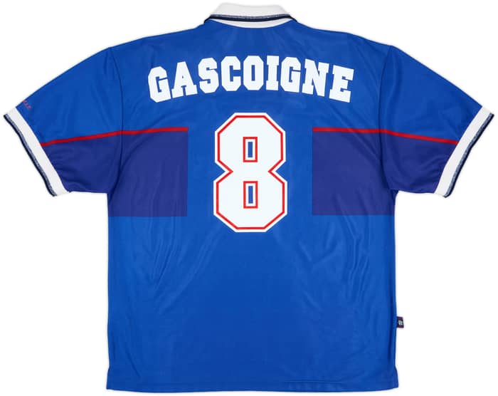 1997-99 Rangers Home Shirt Gascoigne #8 - 5/10 - (XL)