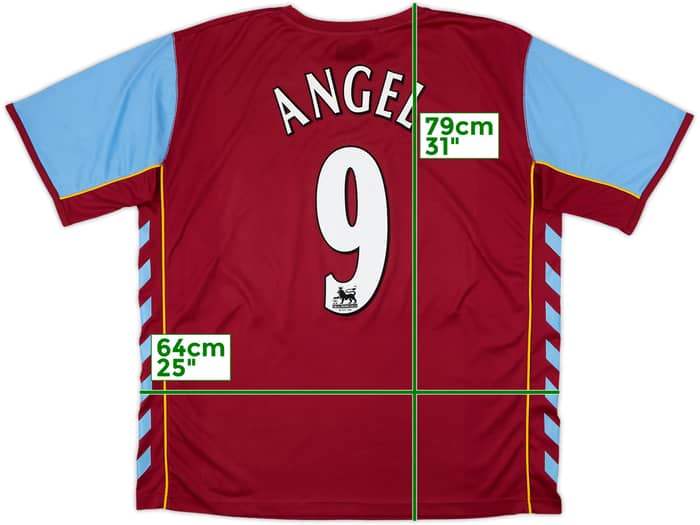 2006-07 Aston Villa Home Shirt Angel #9 - 8/10 - (XXL)
