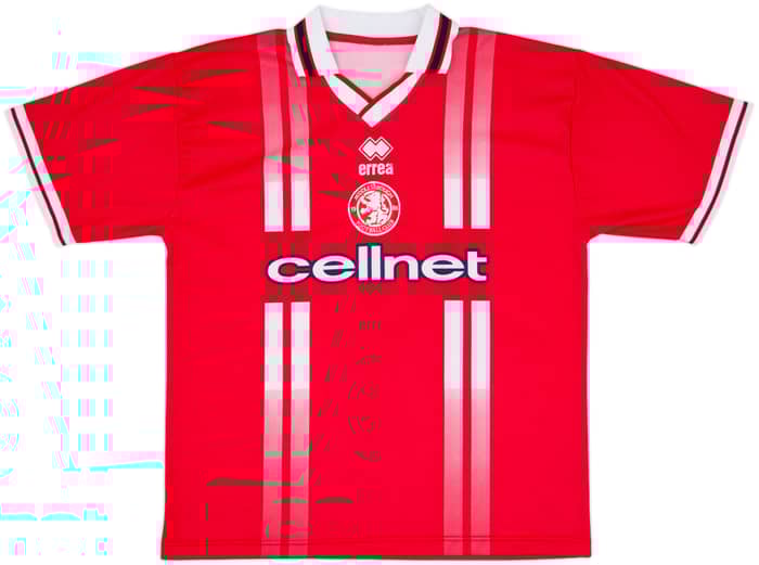 1998-99 Middlesbrough Home Shirt Gascoigne #8 - 9/10 - (XL)