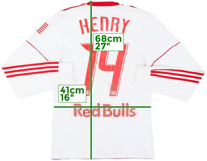 2010 New York Red Bulls Home L/S Shirt Henry #14 - 4/10 - (S)