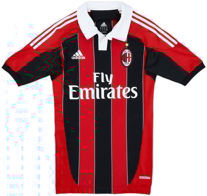 2012-13 AC Milan TechFit Player Issue Home Shirt Prince #27 - 6/10 - (M)