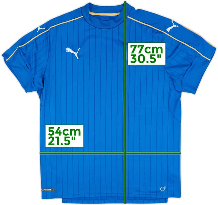 2016-17 Italy Home Shirt - 8/10 - (XL)