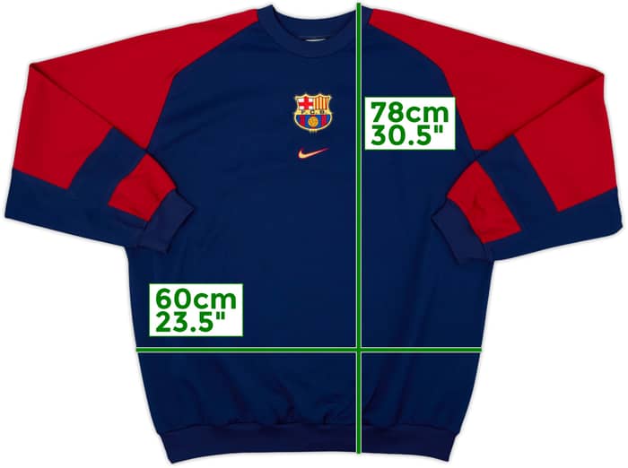 1998-99 Barcelona Nike Sweat Top - 9/10 - (XL)