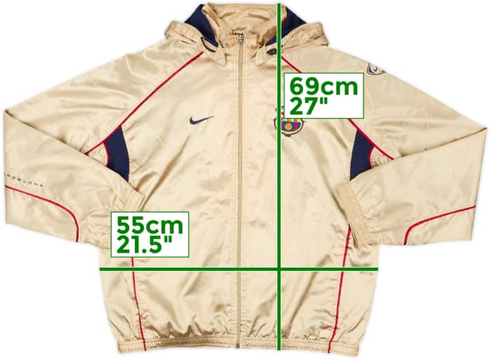 2001-02 Barcelona Nike Hooded Track Jacket - 8/10 - (M)