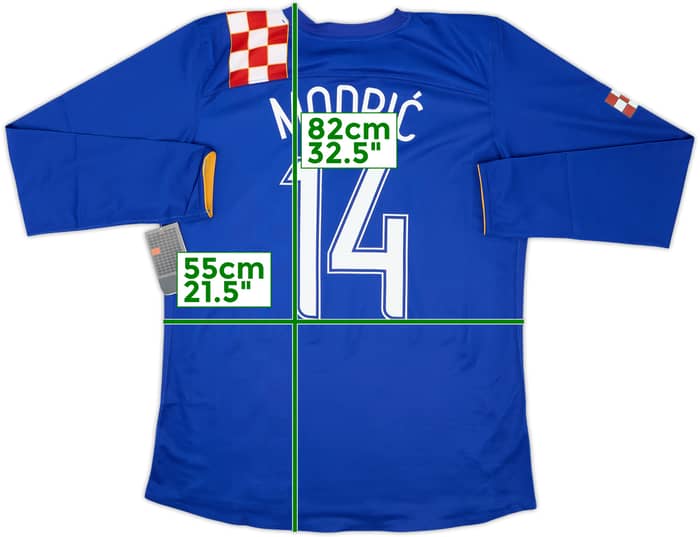2006-08 Croatia Player Issue Away L/S Shirt Modric #14 (XL)