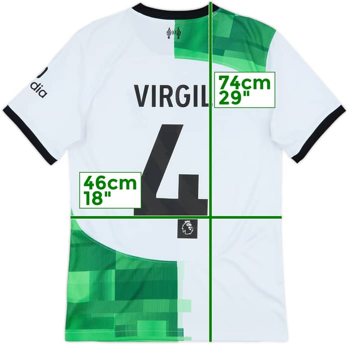 2023-24 Liverpool Away Shirt Virgil #4 - 9/10 - (S)