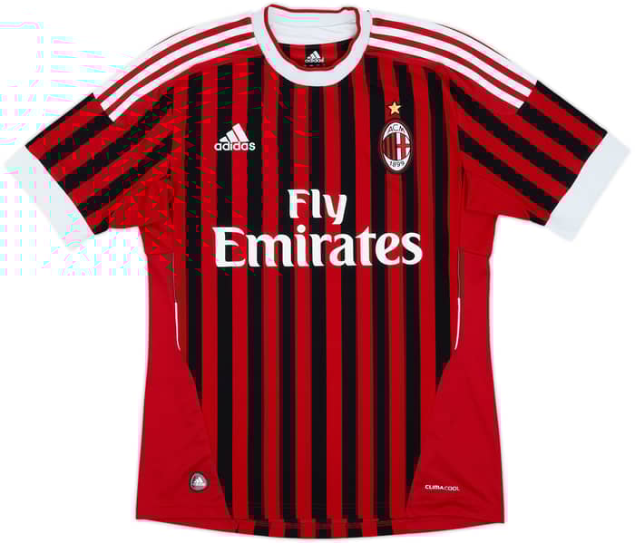 2011-12 AC Milan Home Shirt Ibrahimovic #11 - 10/10 - (S)