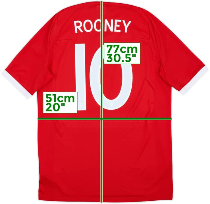 2010-11 England Away Shirt Rooney #10 - 10/10 - (M)