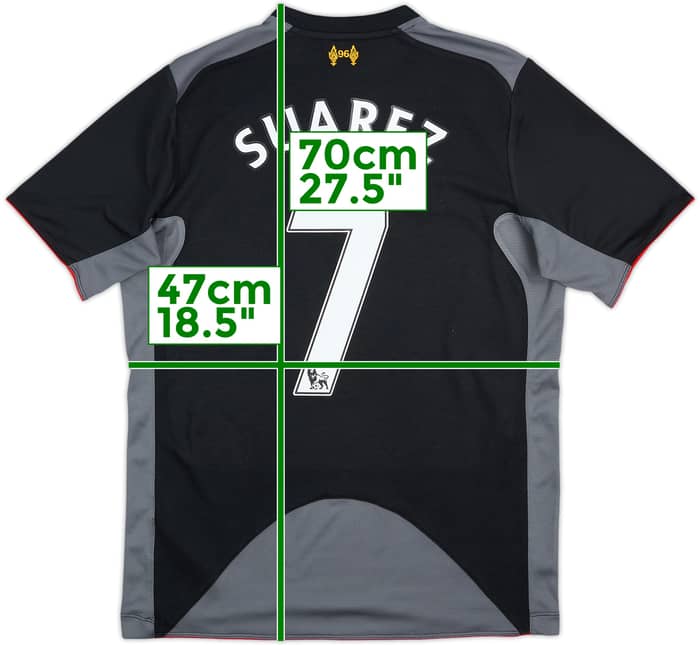 2012-13 Liverpool Away Shirt Suarez #7 - 6/10 - (S)