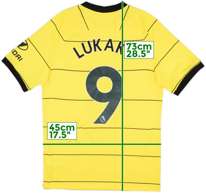 2021-22 Chelsea Away Shirt Lukaku #9 - 7/10 - (S)