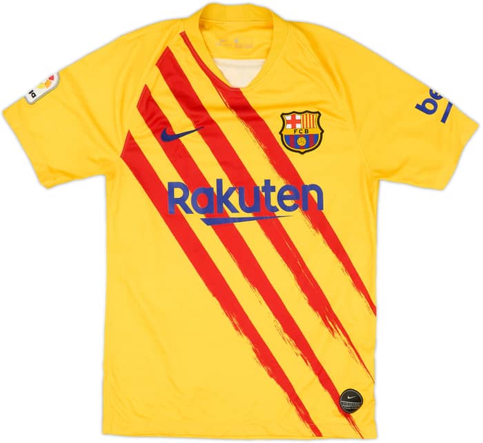 2019-20 Barcelona 'Senyera' Fourth Shirt Messi #10 - 9/10 - (S)