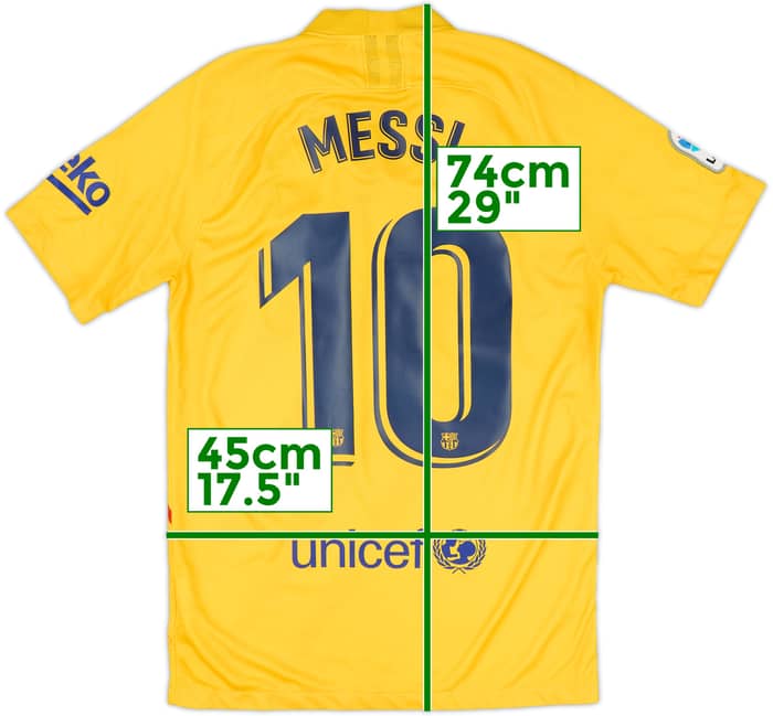 2019-20 Barcelona 'Senyera' Fourth Shirt Messi #10 - 9/10 - (S)