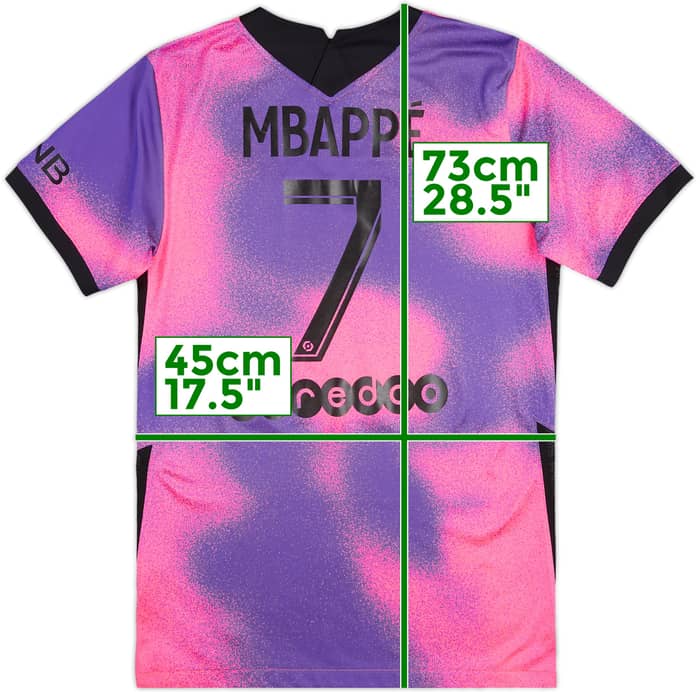2020-21 Paris Saint-Germain Fourth Shirt Mbappe #7 - 10/10 - (S)