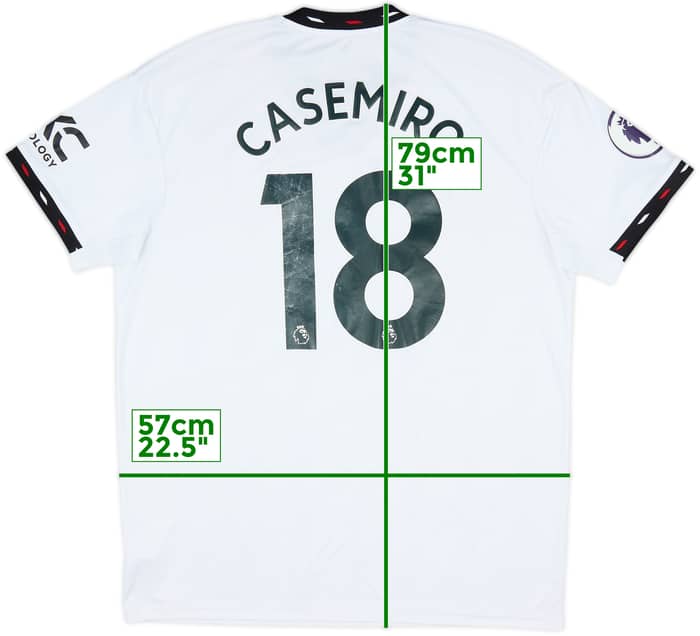 2022-23 Manchester United Away Shirt Casemiro #18 - 5/10 - (XL)
