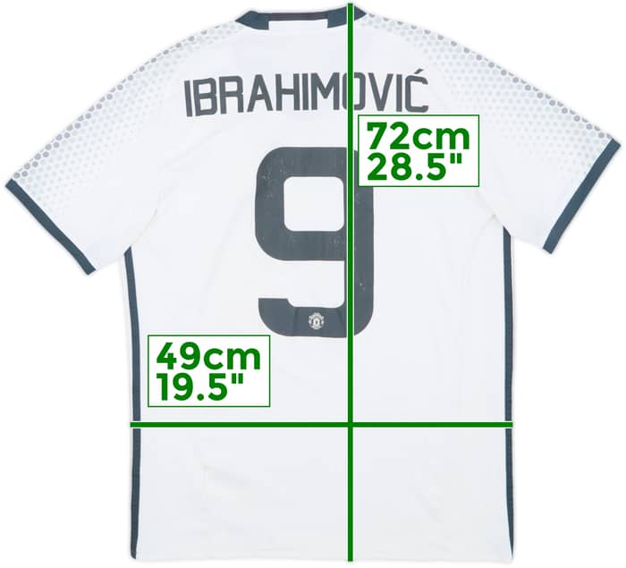 2016-17 Manchester United Third Shirt Ibrahimovic #9 - 6/10 - (M)