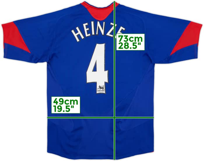 2005-06 Manchester United Away Shirt Heinze #4 - 7/10 - (S)