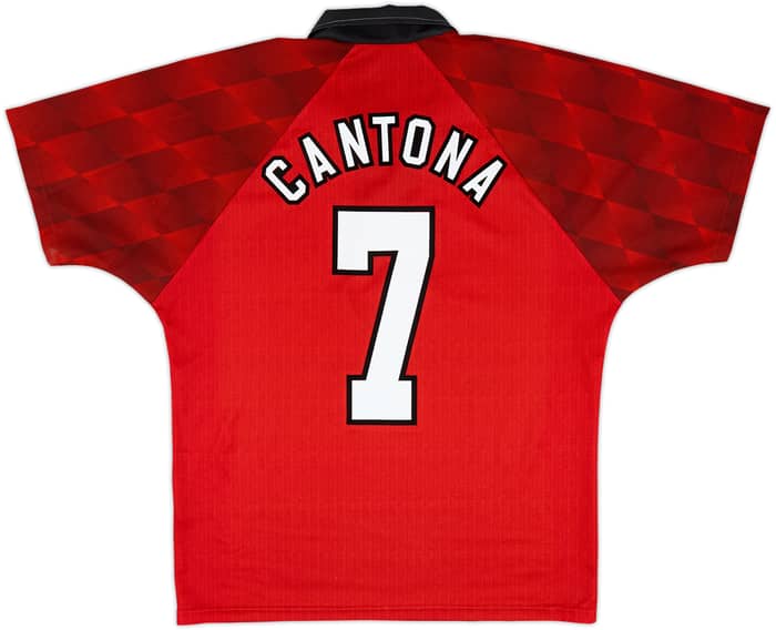 1996-98 Manchester United Home Shirt Cantona #7 - 8/10 - (M)