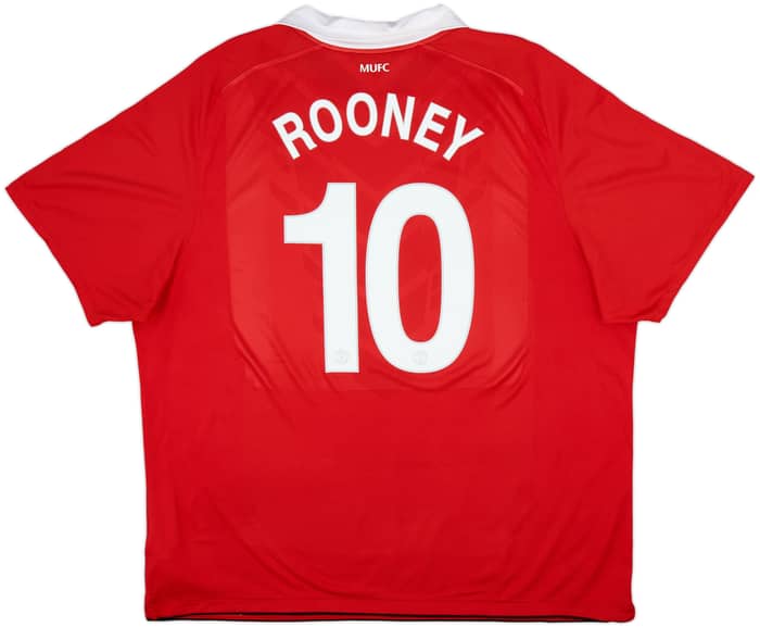 2010-11 Manchester United Home Shirt Rooney #10 - 8/10 - (3XL)