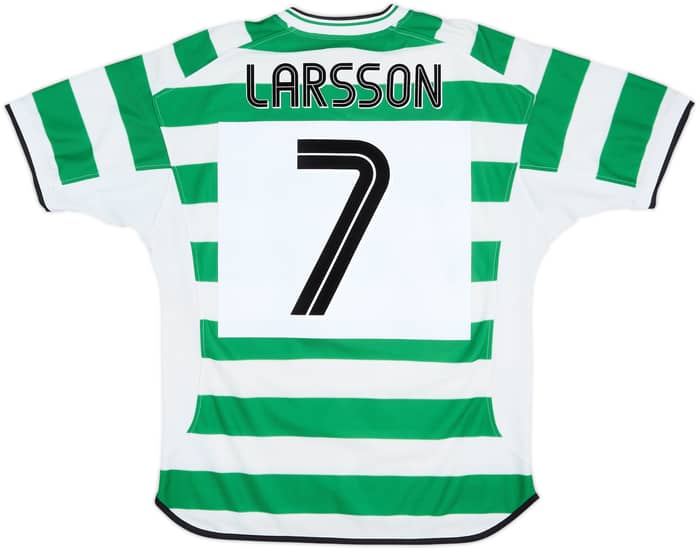 2001-03 Celtic Home Shirt Larsson #7 - 5/10 - (L)