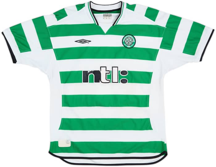 2001-03 Celtic Home Shirt Larsson #7 - 5/10 - (L)