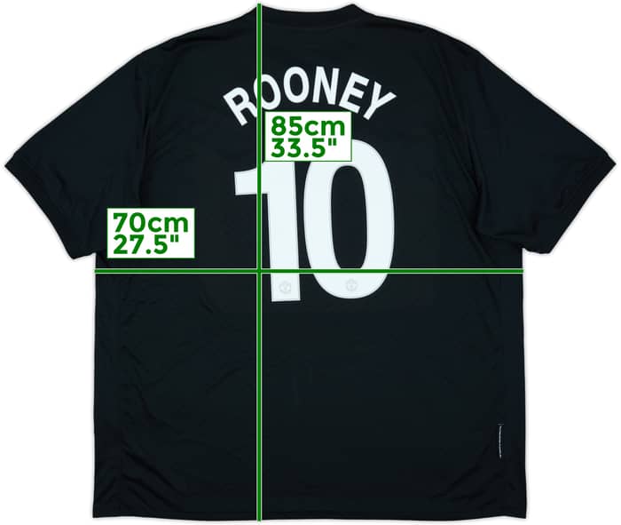2009-10 Manchester United Away Shirt Rooney #10 - 9/10 - (3XL)