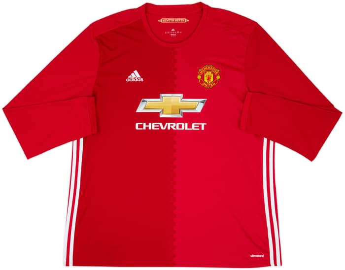 Camiseta de local del Manchester United 2016-17 L/S Rooney #10 - 8/10 - (XXL)