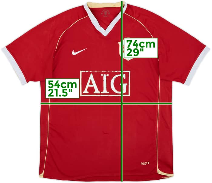 2006-07 Manchester United Home Shirt - 4/10 - (L)