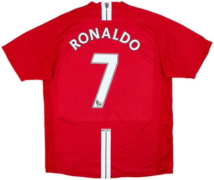 2007-09 Manchester United Home Shirt Ronaldo #7 - 6/10 - (L)