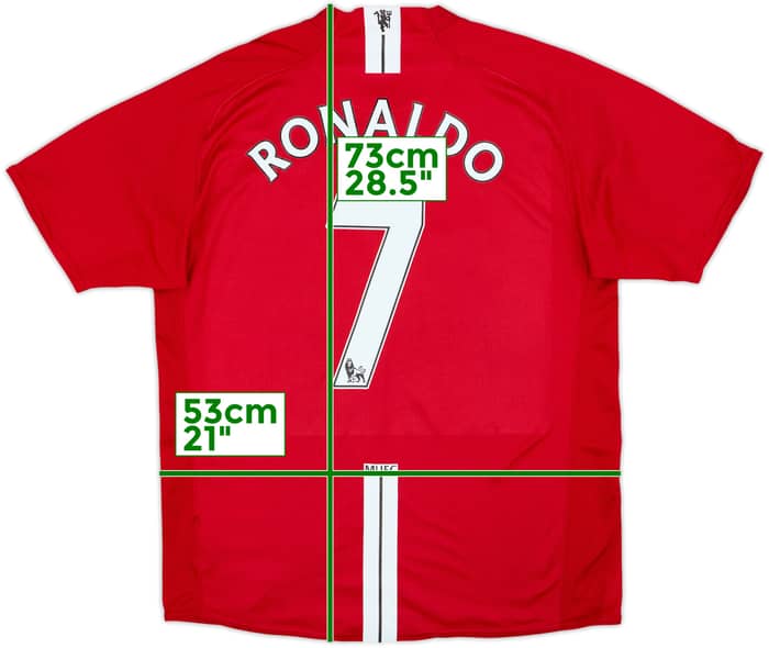 2007-09 Manchester United Home Shirt Ronaldo #7 - 6/10 - (L)