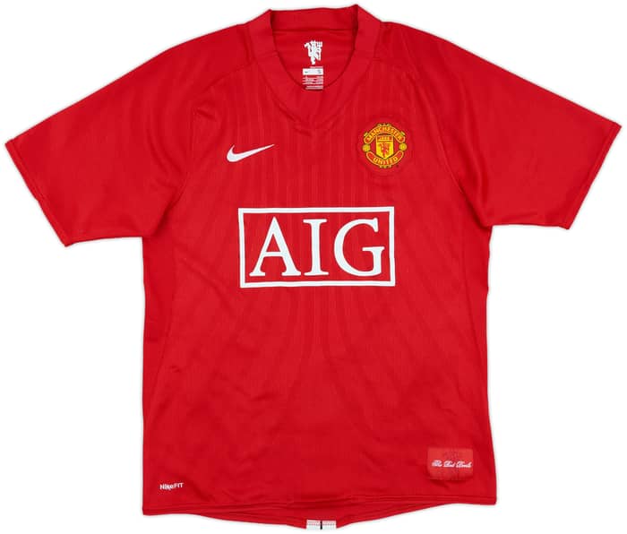 2007-09 Manchester United Home Shirt Berbatov #9 - 8/10 - (S)