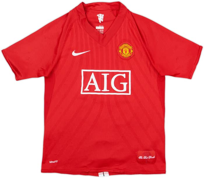 2007-09 Manchester United Home Shirt Rooney #10 - 4/10 - (L.Boys)