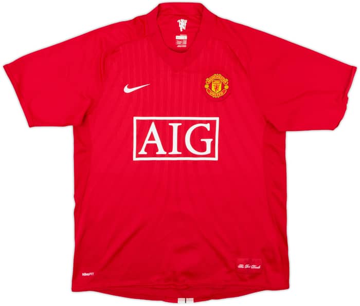 2007-09 Manchester United Home Shirt Anderson #8 - 7/10 - (L)
