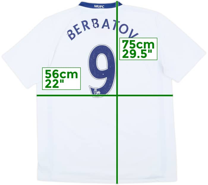 2008-10 Manchester United Away Shirt Berbatov #9 - 5/10 - (L)