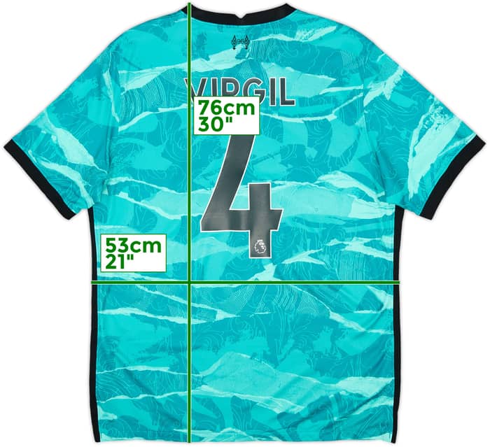 2020-21 Liverpool Away Shirt Virgil #4 - 10/10 - (L)